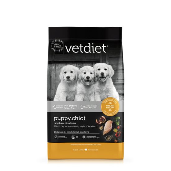 Chicken dry food for large breed, puppies Image NaN