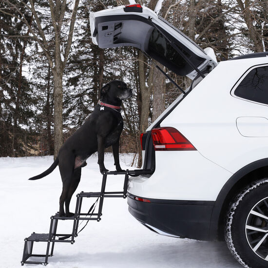 Folding car stairs for dogs Image NaN