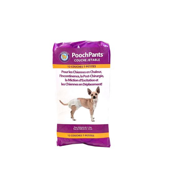 PoochPants Disposable Absorbent Diaper for Dogs, XS Image NaN