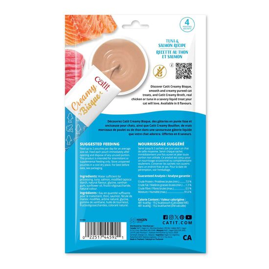 Bisque Creamy au thon et saumon pour chats Image 2.0
