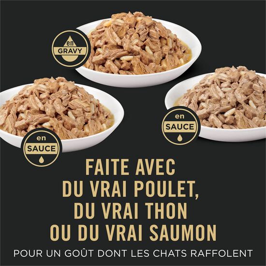 Emballage assorti de nourriture humide sp&eacute;cialis&eacute;e contr&ocirc;le du poids pour chats, 85 g x 24 Image NaN