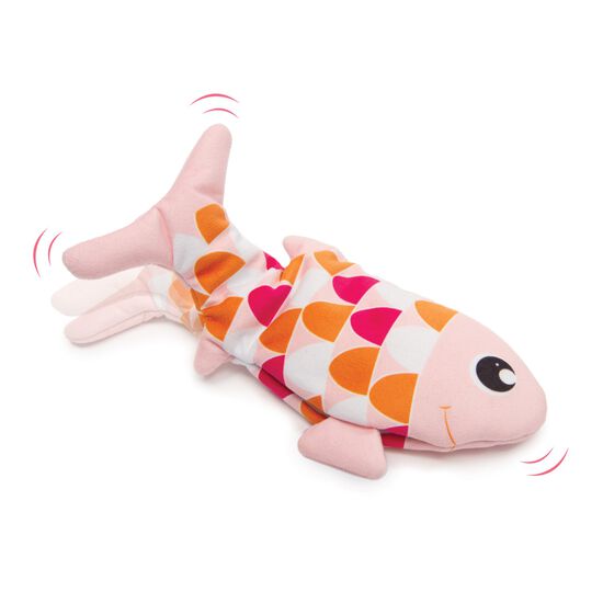 Groovy dancing fish toy for cats, pink Image NaN