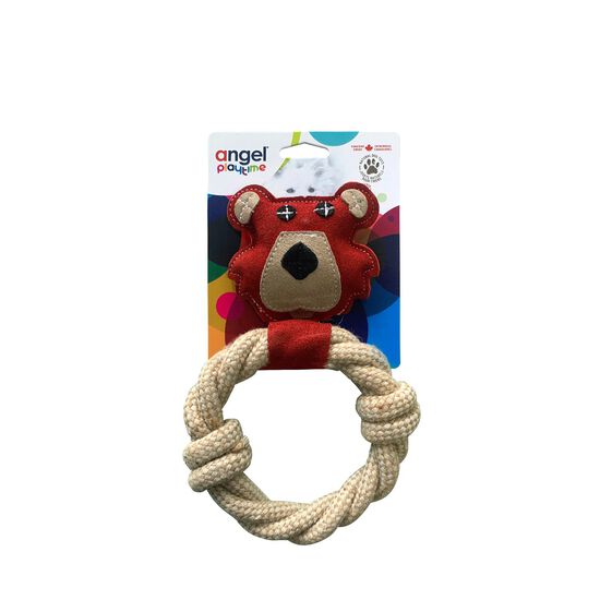 Bear and Rope Natural Dog Toy Image NaN