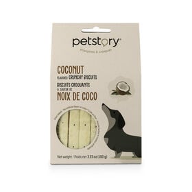 Coconut flavoured crunchy biscuits for dogs