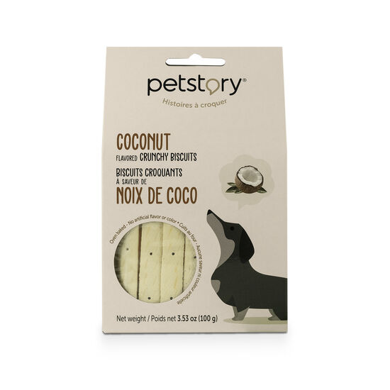 Biscuits croquants pour chiens, noix de coco Image NaN