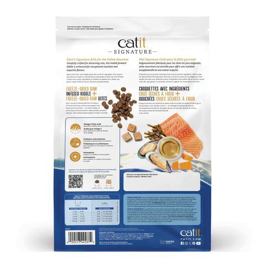 Signature Ocean Fish Freeze-Dried Raw Nutrition Skin & Coat for Adult Cats, 4.5 kg Image NaN