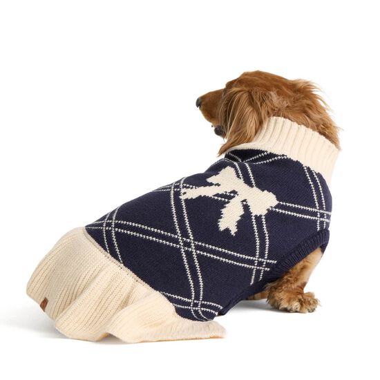Robe en tricot motif jacquard avec boucle pour chiens Image NaN