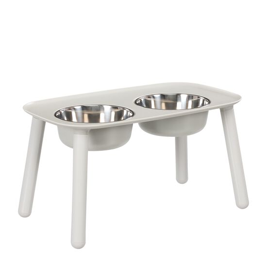 Double Stainless Steel Bowls with Raised Silicone Base Image NaN