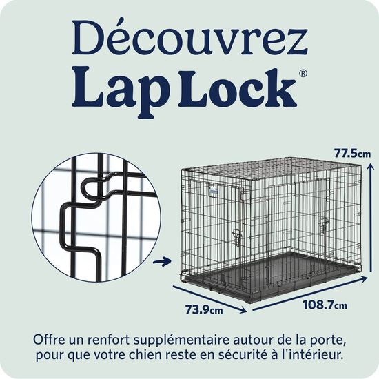 Cage pliante &agrave; deux portes pour chiens Image 6.0