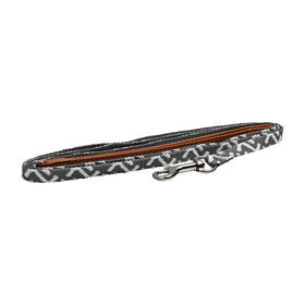 Mini laisse nylon Zigzag pour chiens, Gris