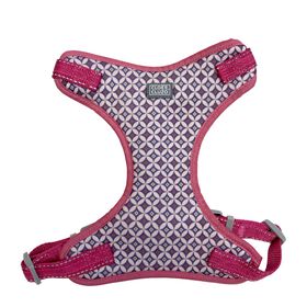 Harnais ajustable en maille pour chiens, fuchsia