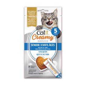 G&acirc;terie &agrave; l&eacute;cher au thon Creamy Booster pour chats &acirc;g&eacute;s
