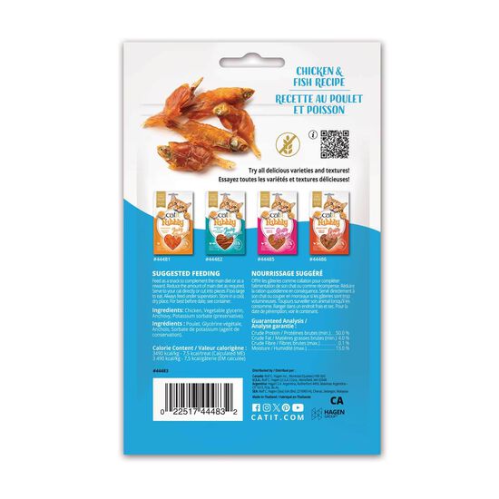 G&acirc;teries roul&eacute;es Nibbly pour chats, poulet et poisson Image NaN