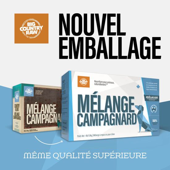 Nourriture crue mélange de campagne pour chiens Image NaN
