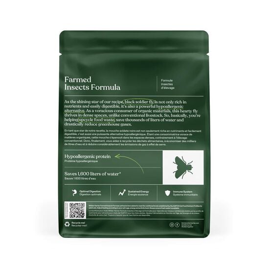 Nourriture s&egrave;che formule hypoallerg&egrave;ne &agrave; base d'insectes pour chats Image NaN