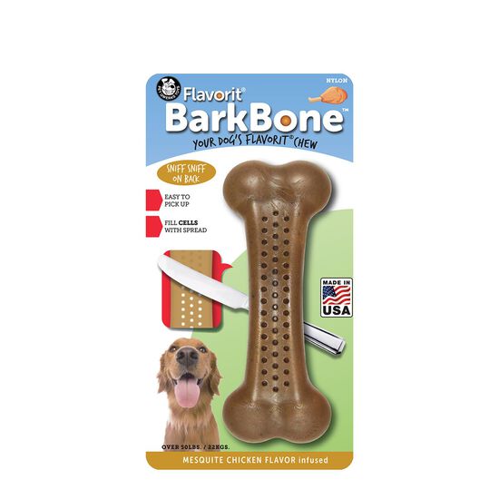 Os en nylon Flavorit Barkbone pour chiens, poulet mesquite Image NaN