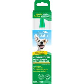 Fresh Breath Peanut Butter Flavor Clean Teeth Dental & Oral Care Gel for Dogs, 59 ml