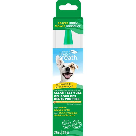 Gel dentaire et buccal Fresh Breath au go&ucirc;t de beurre d'arachide pour chiens, 59 ml Image NaN
