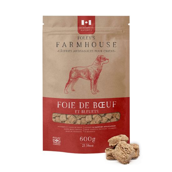Farmhouse Beef Liver with Blueberries Treats for Dogs, 600 g Image NaN
