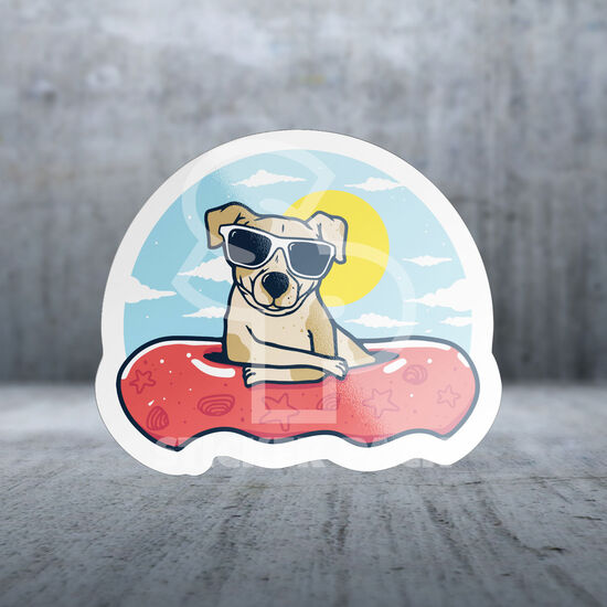 Palm Hand Dog Tube Sticker Image NaN