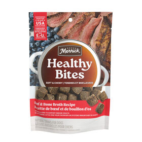 Healthy Bone Broth Bites Beef Treats for Dogs, 454 g