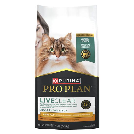 LiveClear Adult 7+ Prime Plus Chicken and Rice Formula Dry Food for Cats, 2.49 kg Image NaN