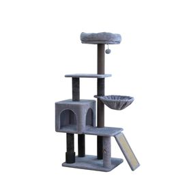 4 Level Cat Tree with Scratching Ramp