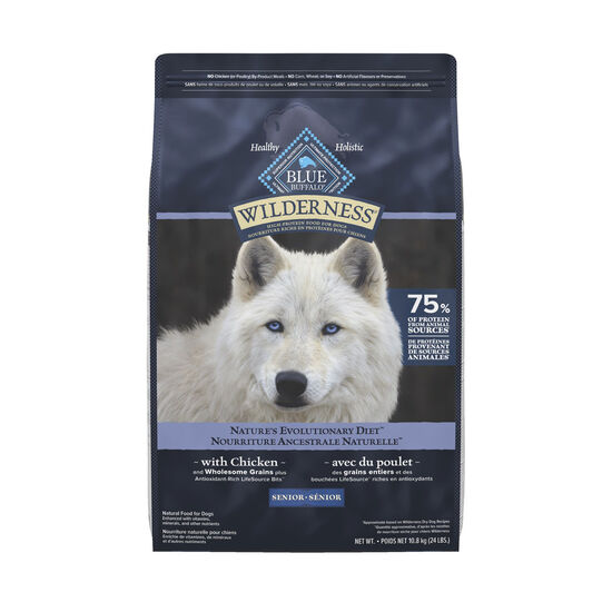 High-protein Chicken Dry Food Senior Formula for Dogs, 10.8 kg Image NaN