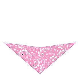 Dog bandana, pink paisley