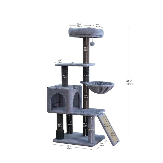 4 Level Cat Tree with Scratching Ramp Image NaN