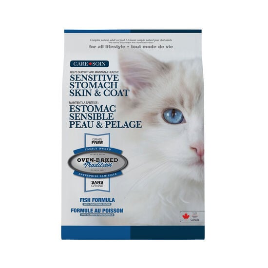 Sensitive Stomach, Skin and Coat Grain-free Fish Recipe Dry Food for Adult Cats Image NaN