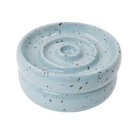 Raised Ceramic Double Side Cat Bowl, Abyss