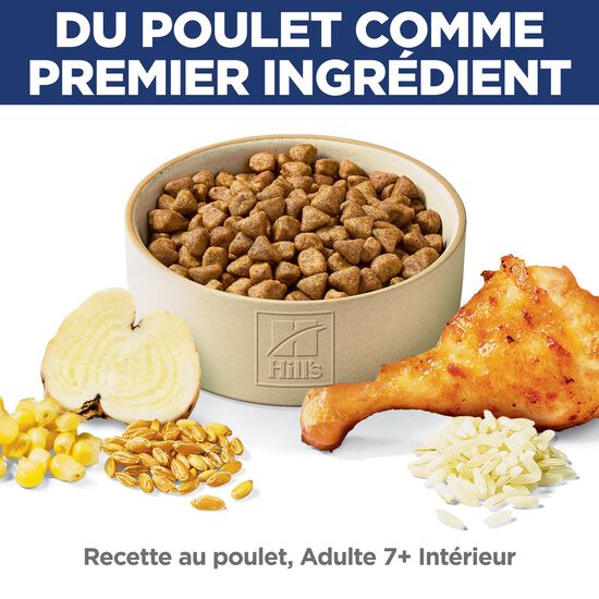 Nourriture sèche « Indoor » au poulet pour chats de 7 ans et +, 7,03 kg Image NaN