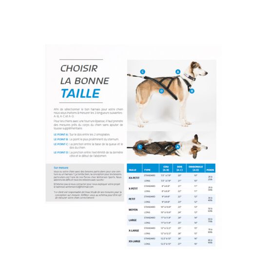 Harnais pour chiens X-Back classique pour sports tractés Image NaN