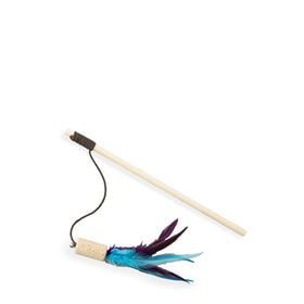 Cork teaser wands with feathers