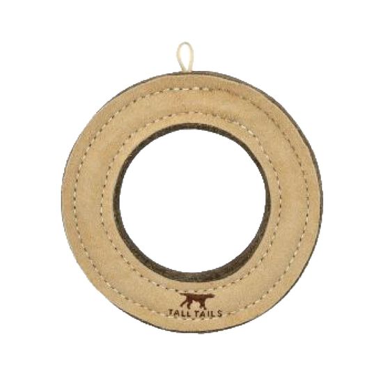 Jouet anneau en cuir naturel pour chiens Image NaN