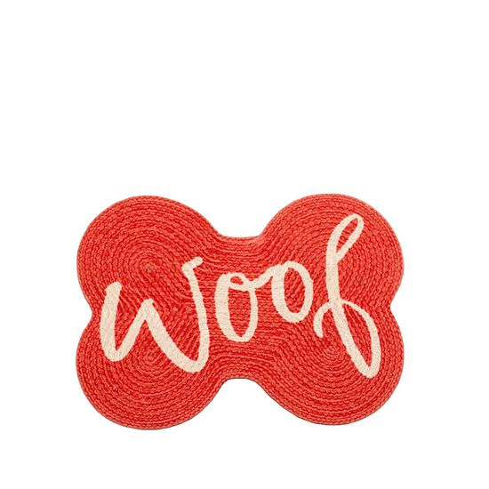 Tapis imprim&eacute; &laquo; Woof &raquo; en forme d'os Image NaN