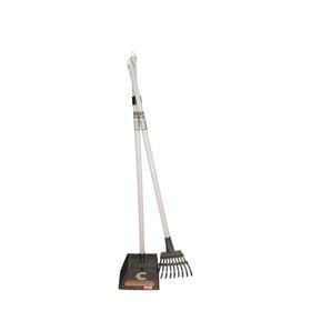Rake and scoop set for waste removal