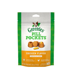 Gâteries cache-pilule format comprimés pour chiens au poulet, 224 g