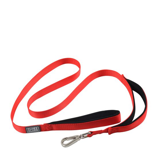 Double Handle Dog Leash, red Image NaN