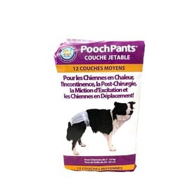 PoochPants Disposable Absorbent Diaper for Dogs, M
