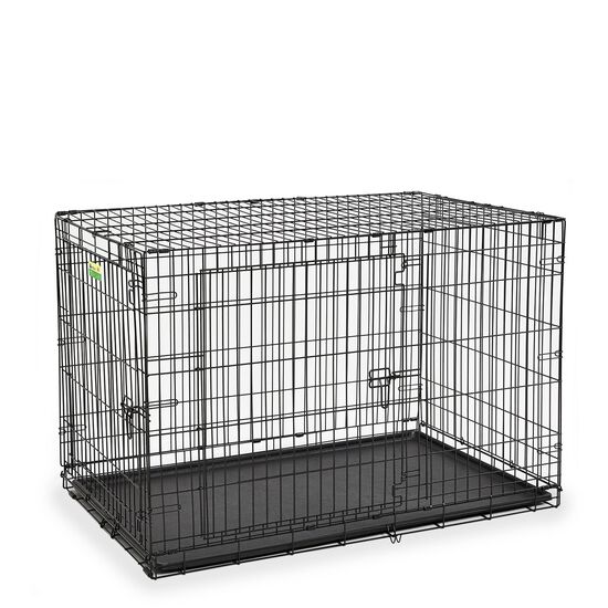 Cage pliable double pour chiens en acier 122 x 76cm – ToutPositif