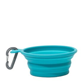 Silicone collapsible bowl, blue