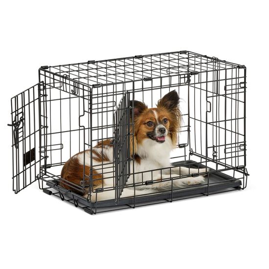 Cage pliante &agrave; deux portes pour chiens Image 1.0