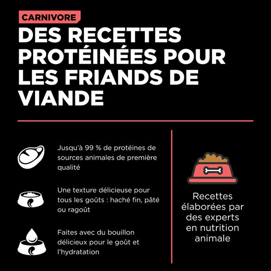 Pâté « Carnivore » de saumon et morue sans grains pour chats, 182 g Image NaN