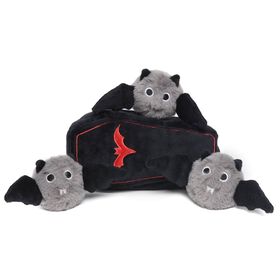 Ensemble de jouet cercueil avec chauves-souris pour chiens