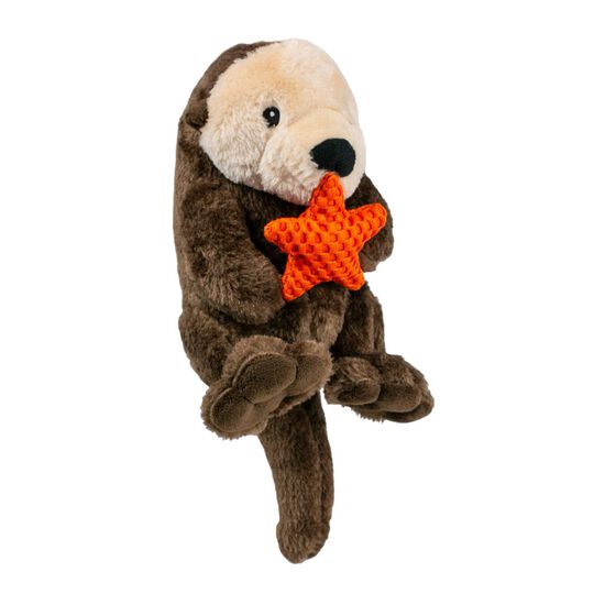 Peluche loutre avec couinement et corde pour chiens Image NaN