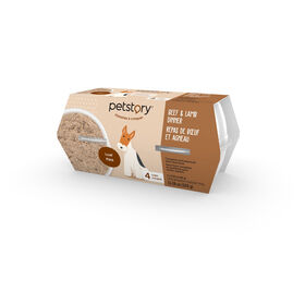 Beef and Lamb Dinner for Dogs, 4 x 80 g