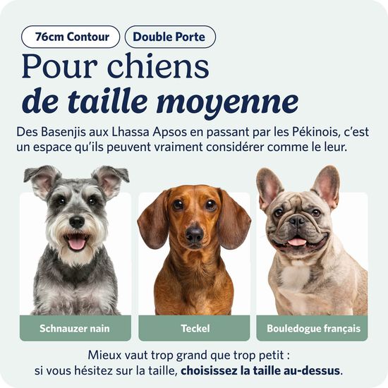 Cage pliante &agrave; deux portes pour chiens Image 5.0