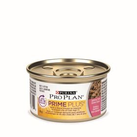 Adult 7+ Prime Plus Salmon & Rice Formula Wet Cat Food, 85 g